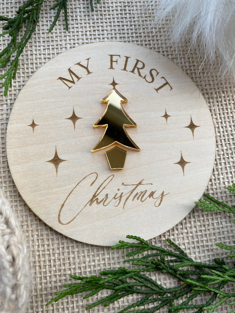 First Christmas Baby Milestone disc