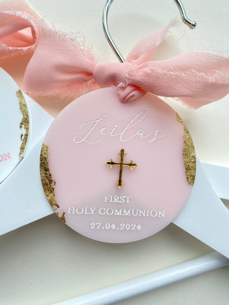 First Holy Communion engraved hanger disc/Tag