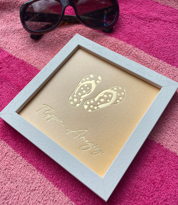 Flippin Amazing goldfoil print