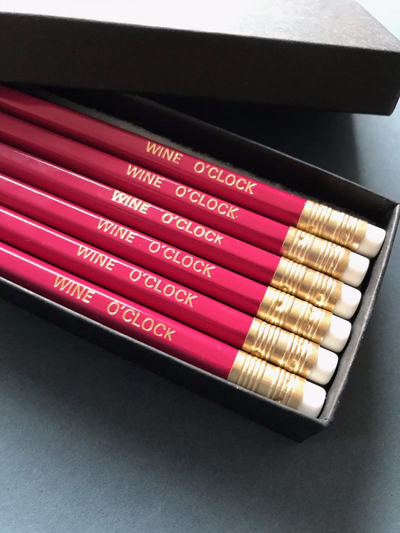 Wine o’clock pencils