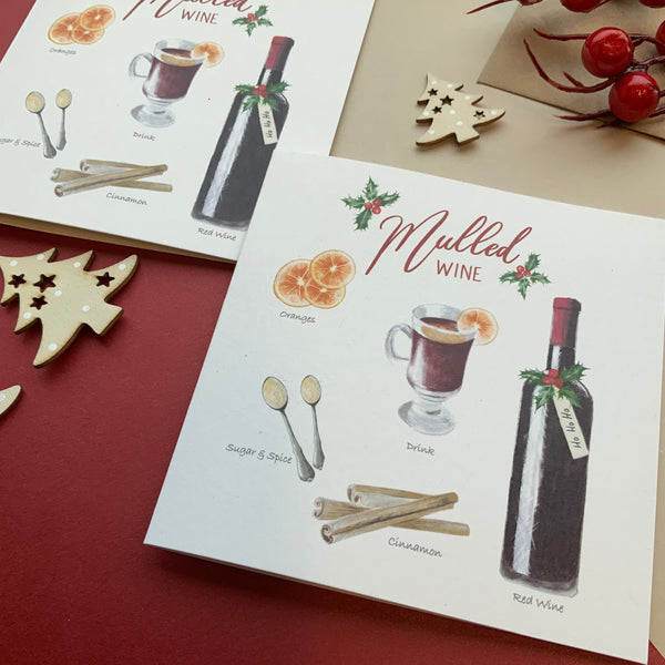 Mulled wine pack of 6 cards